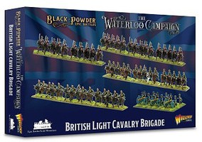 Warlord-Games 28mm Black Powder Epic Battles- British Light Cavalry Brigade Plastic Model Military Kit #1002