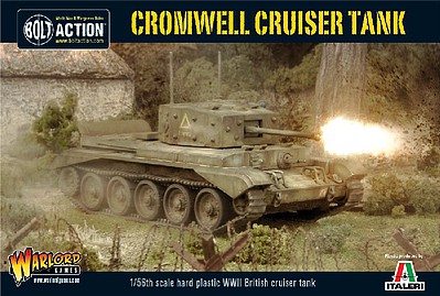 Warlord-Games WWII Cromwell Mk IV British Cruiser Tank Plastic Model Tank Kit 1/56 Scale #11003