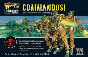 Warload-Games 28mm Bolt Action- WWII British or Inter-Allied Commandos (25) (Plastic) Warload-Games 28mm Bolt Action- WWII British or Inter-Allied Commandos (25) (Plastic)