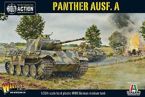 Warlord-Games WWII Panther Ausf A German Medium Tank Plastic Model Tank Kit 1/56 Scale #12017