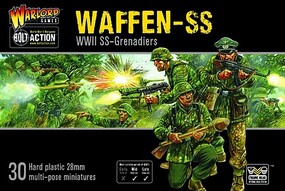 Warlord-Games 28mm Bolt Action- WWII German Waffen-SS Grenadiers (30) (Plastic)
