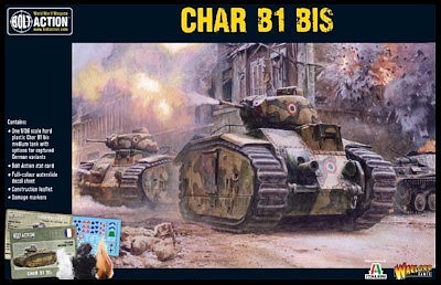 Warlord-Games Char B1bis French Medium Tank Plastic Model Tank Kit 1/56 Scale #15502