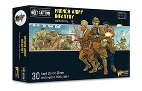 Warlord-Games 28mm Bolt Action- WWII French Army Infantry (30) (Plastic)