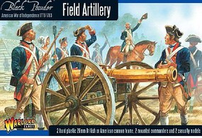Field Artillery 1776-1783 Plastic Model Figure Kit 1/56 Scale #awi02