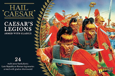 Warlord-Games Caesars Legions with Gladius (24) Plastic Model Figure Kit 1/56 Scale #cr01