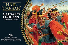 Warload-Games Caesar's Legions with Pilum (24) Plastic Model Figure Kit 1/56 Scale #cr02 Warload-Games Caesar's Legions with Pilum (24) Plastic Model Figure Kit 1/56 Scale #cr02