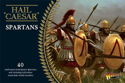 Warlord-Games Spartans (40) Plastic Model Figure Kit 1/56 Scale #gr01