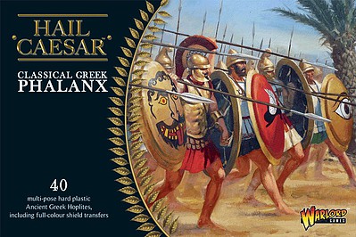 Warlord-Games Classical Greek Phalanx (40) Plastic Model Figure Kit 1/56 Scale #gr03