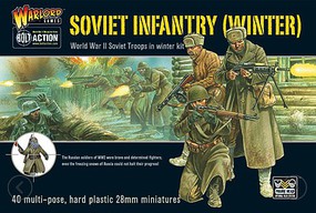Warload-Games WWII Soviet Winter Infantry (40) Plastic Model Figure Kit 1/56 Scale #ri04 Warload-Games WWII Soviet Winter Infantry (40) Plastic Model Figure Kit 1/56 Scale #ri04
