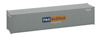 Walthers 40 Rib-Side Container - Assembled - P&O Nedloyd HO Scale Model Train Freight Car Load #1502