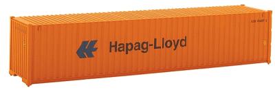 Walthers 40 Rib-Side Container - Assembled - Hapag-Lloyd HO Scale Model Train Freight Car Load #1508
