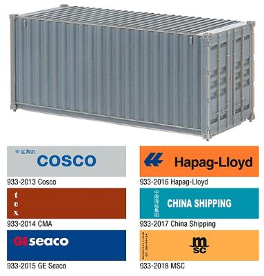 Walthers 20 Corrugated Container - GE Seaco HO Scale Model Train Freight Car Load #2015