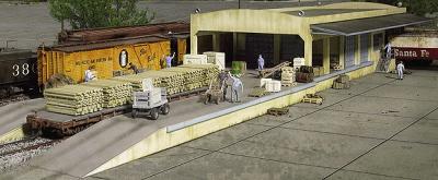 Walthers Open Air Transload Building - Kit - 25 x 5-1/4 x 3 HO Scale Model Railroad Building #2918