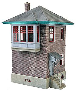 Walthers PRR Block & Interlocking Station - Plastic Kit HO Scale Model Railroad Building #2982