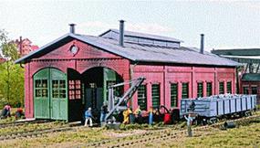 2-Stall Enginehouse HO Scale Model Railroad Building #3007