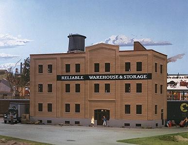 Walthers Reliable Warehouse & Storage - Kit HO Scale Model Railroad Building #3014