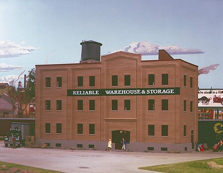 Walthers Reliable Warehouse & Storage - Kit HO Scale Model Railroad Building #3014