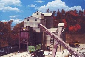 Glacier Gravel Company - Kit - 9-3/8 x 11 x 10-1/4 HO Scale Model Railroad Building #3062