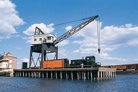 Walthers Pier & Traveling Crane Kit HO Scale Model Railroad Building #3067 Walthers Pier & Traveling Crane Kit HO Scale Model Railroad Building #3067