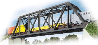 Walthers Single-Track Truss Bridge - Kit - 20 x 3-1/4 x 5 HO Scale Model Railroad Bridge #3185