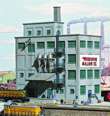 Walthers Red Wing Milling Co. - Kit - 6-5/8 x 4-7/8 16.5 x 12cm N Scale Model Railroad BUilding #3212