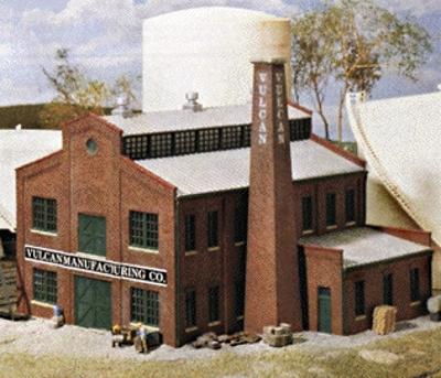 Walthers Vulcan Manufacturing Co. - Kit - 5-5/8 x 5-11/16 N Scale Model Railroad Building #3233