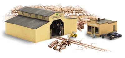 Walthers Walton & Sons Lumber - Kit N Scale Model Railroad Building #3235