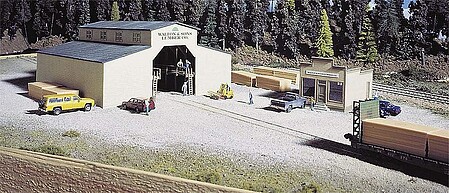 Walthers Walton & Sons Lumber - Kit N Scale Model Railroad Building #3235