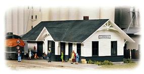 Clarkesville Depot - Kit - 5-1/4 x 2 x 1-7/8 N Scale Model Railroad Building #3240