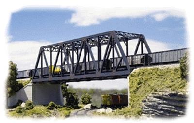 Walthers Double-Track Truss Bridge - Kit - 10 x 2-3/4 x 2-3/4 N Scale Model Railroad Building #3242