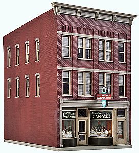 Walthers Jewelry Store - Kit - 3-9/16 x 5-7/8 x 6 HO Scale Model Railroad Building #3476