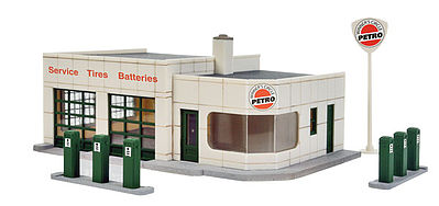 Walthers Winners Circle Petro - Kit - 4 x 6 x 2-1/16 HO Scale Model Railroad Building #3479