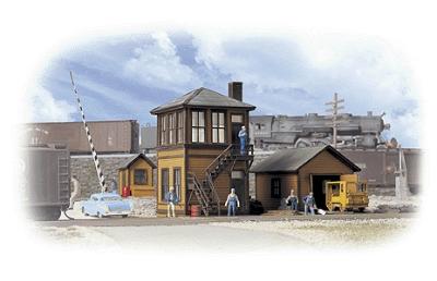 Walthers Trackside Structures Set - Kit HO Scale Model Railroad Building #3530