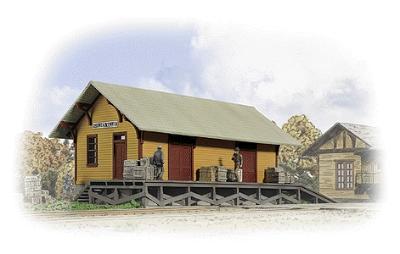 Walthers Golden Valley Freight House Kit 8-3/8 x 3-3/8 x 3-1/4 HO Scale Model Railroad Building #3533