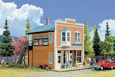 Walthers Smiths General Store - Kit - 5-3/4 x 5 x 5-1/2 Inch HO Scale Model Railroad Building #3653