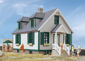 Walthers Lake Forest Cottage w/Accessories Kit HO Scale Model Railroad Building #3657 Walthers Lake Forest Cottage w/Accessories Kit HO Scale Model Railroad Building #3657