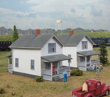 Walthers Company Houses 2 Pack HO Scale Model Railroad Building Kit #3790