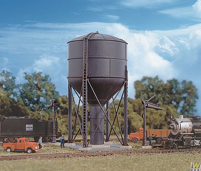 Walthers Steel Water Tank N Scale Model Railroad Building Kit #3817