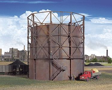 Walthers Gas Storage Tank - Kit - 6-3/8 Diameter x 6-3/8 Tall N Scale Model Railroad Building #3819