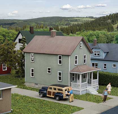 Walthers Two-Story Frame House Kit - N-Scale