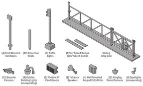 Walthers Security Details Kit Walthers Security Details Kit