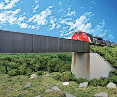 Walthers 90' Single-Track Railroad Through Girder Bridge Kit HO Scale Model Railroad Bridge #4503