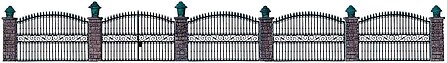 Walthers Wrought Iron Fence Kit HO Scale Model Railroad Building Accessory #550