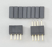 Deans Micro 4R 4 Pin Connector, Black Deans Micro 4R 4 Pin Connector, Black