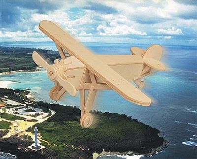 Wood-3D Spirit of St. Louis Aircraft (9 Wingspan) Wooden 3D Jigsaw Puzzle #1022