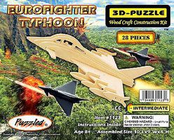 Wood-3D Eurofighter Typhoon Aircraft Skeleton Puzzle (10'' Long) Wooden 3D Jigsaw Puzzle #1123 Wood-3D Eurofighter Typhoon Aircraft Skeleton Puzzle (10'' Long) Wooden 3D Jigsaw Puzzle #1123