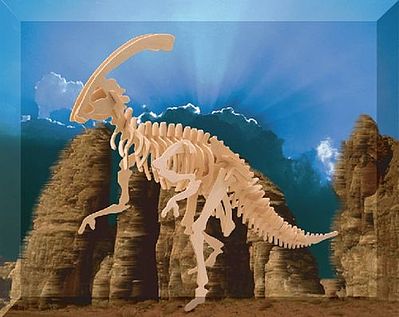 Wood 3-D Puzzles Parasaurolophus Dinosaur (11'' Long) -- Wooden 3D Jigsaw Puzzle -- #1209