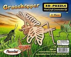 Grasshopper (17.3'' Long) Wooden 3D Jigsaw Puzzle #1279
