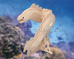 Moray Eel (8'' Long) Wooden 3D Jigsaw Puzzle #h4