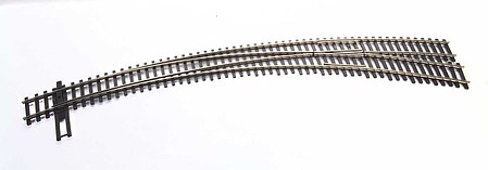 Walthers-Track Code 83 Nickel-Silver DCC Friendly Curved Turnouts - 20 and 24 Radii Right Hand